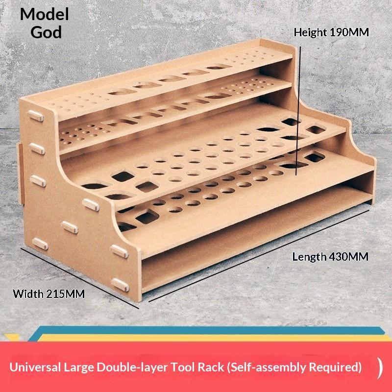 Model Tool Storage Rack Multi Slot Organizer Stand Thick Density Board For Model Pliers Pen Tweezers Workbench Storage
