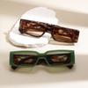 JYL TS Sunglasses Small Square Rivet UV European/1554