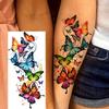 1 Sheet Sexy Butterfly Sunflower Plum Temporary Tattoos For Women Girls Waist Breast Arm Forearm Flower Fake Temp Tattoo Sleeve