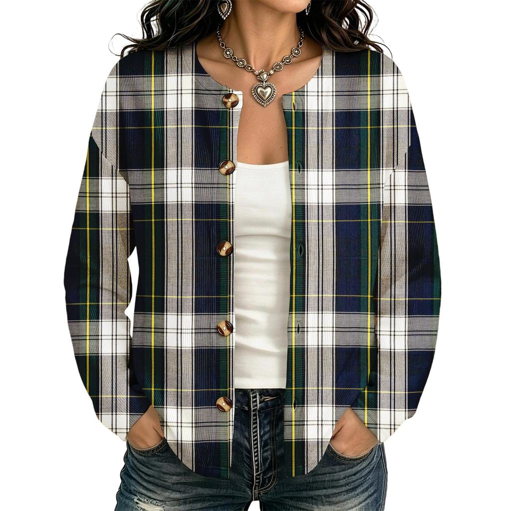 Women's Long Sleeve Christmas Printed Cardigan Sweater Winter Fashion Coat