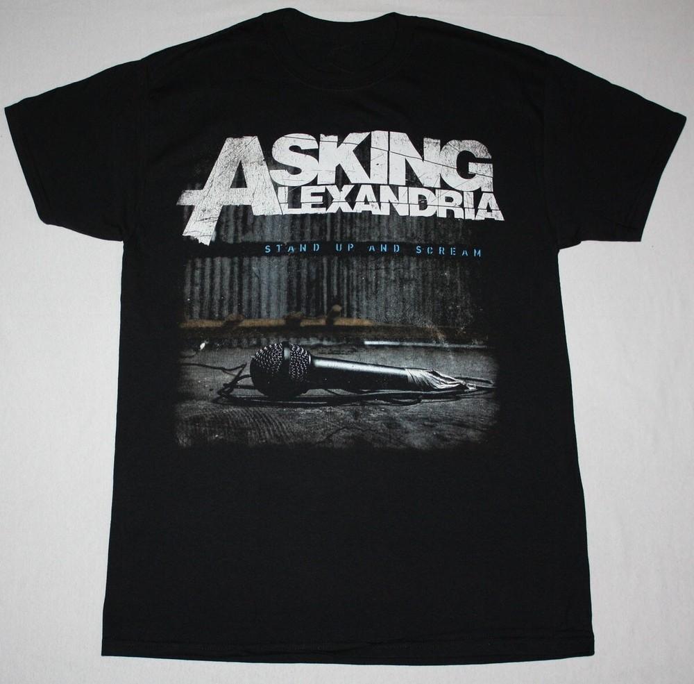 ASKING ALEXANDRIA STAND UP AND SCREAM Black S234XL Shirt Unisex T-Shirt S