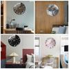 Wall Clock New Listing Round Marble Three-Dimensional Clock Home Decorations For Living Room Kitchen Bedroom And Office 30CM