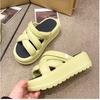 Fashion Women Platform Slippers Summer Sandals 2 Way Wear Fashion Street Wedges Shoes Soft EVA Girls Indoor Beach Slides