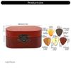 Tragbarer Gitarrenplektrum-Box-Halter mit 5 Gitarrenplektren Holz Gitarrenplektrum-Aufbewahrungsbox Leichtgewichtige Gitarrenplektren-Koffer