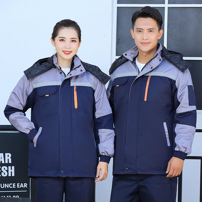 Winter work clothes liner removable reflective strip cotton clothes cold storage labor insurance clothes cold cotton clothes