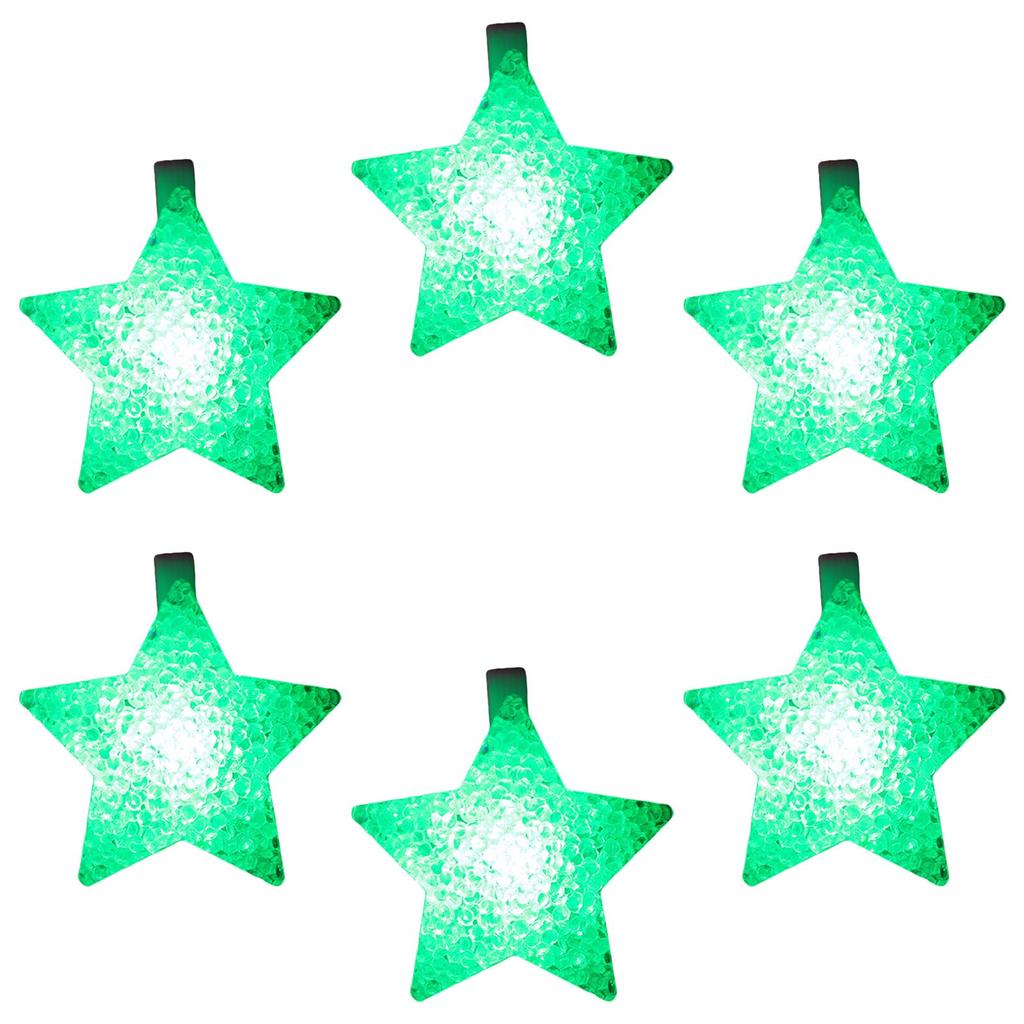 Pack of 6 Multi Color Flashing LED Bracelets LED Light Bracelets with Star Adornment for Immersive Party Experience
