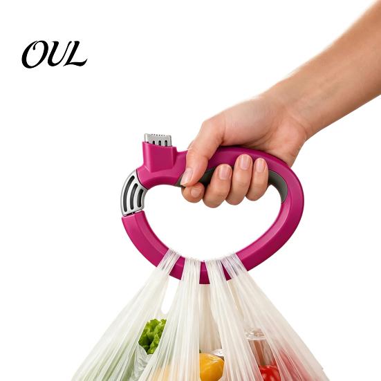 Heavy Duty Bag Carrier Grocery Handle, Ergonomic Shopping Garbage Plastic Handle Holder, Lightweight Carrying Tool Durable