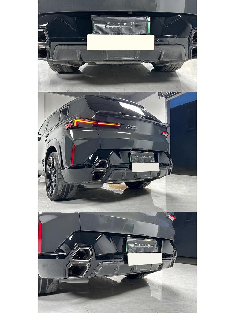 BMW XM Carbon Fiber Rear Spoiler & Deflector Set - Non-Invasive Fit