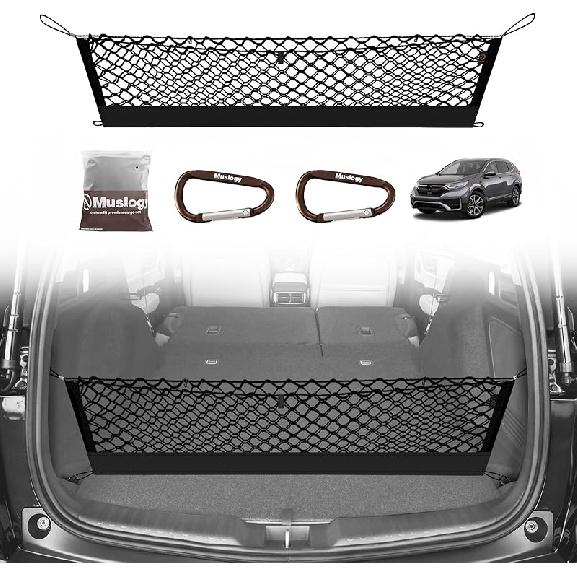 Muslogy Truck Bed Cargo Net Compatible With Honda Ridgeline 2017-2024 2025 Accessories Storage Organizer Pickup Truck Bed Envelope Style Cargo Net