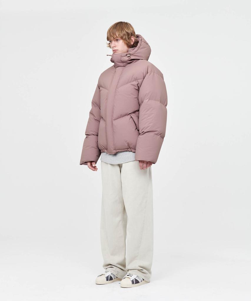 Afterpray Shell Hoodie Puffer Down Jacket Champagne Pink