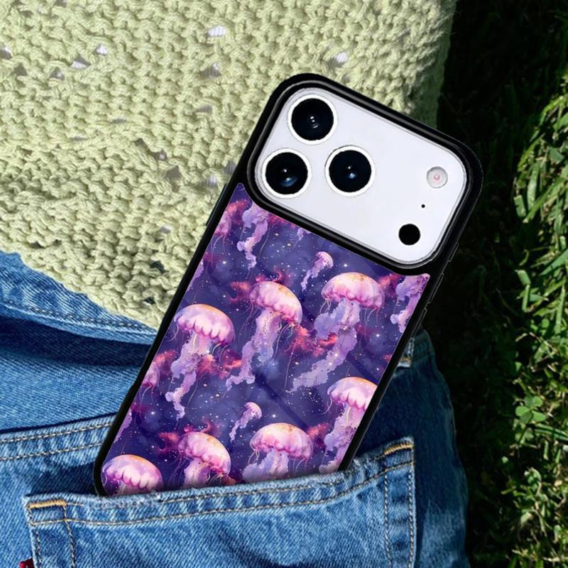 Magic Jellyfish Soft Mobile Phone Case Compatible with IPhone 17 16 15 14 13 12 11Pro Max 17 Air Cover