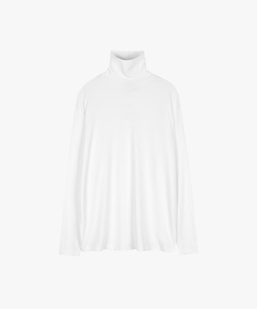 ESN Perfect Turtleneck Knit T-Shirt Off White