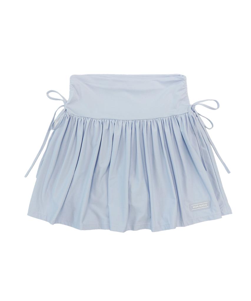 Mongbirdy Golf Cool Air Spandex Ribbon Tie Skirt Blue