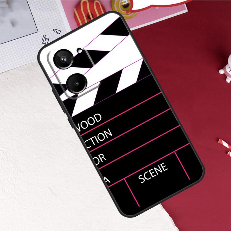 Clapper Board For Realme C75 C71 C55 C53 C67 C61 C33 C63 C51 C65 GT7 15 Pro 10 11 12 13 14 Pro Plus Case