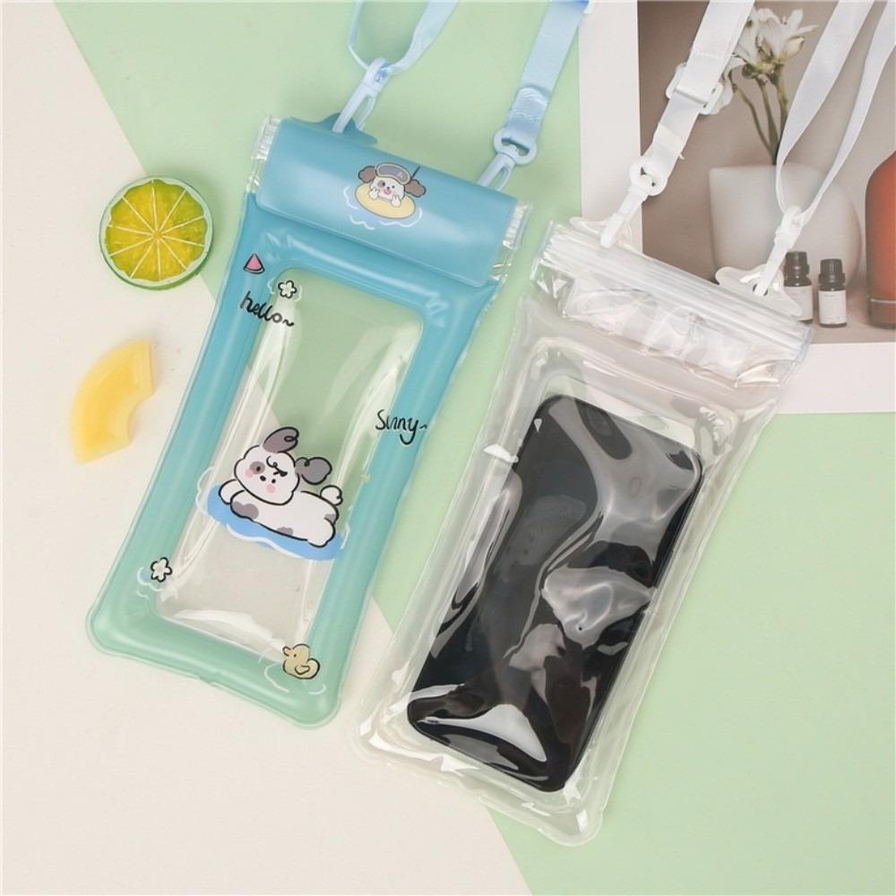 Transparent Hanging Neck Phone Bag PVC Floating Phone Dry Cover Mobile Phone Pouch Diving