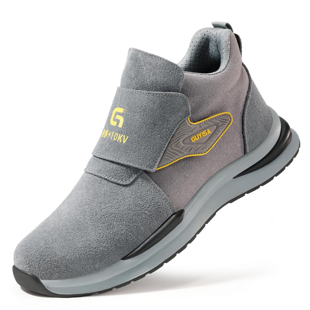 Fashion Insulated Shoes 10kv Electrical Shoes Anti Scalding Welding Shoes Anti-smash Work Safety Boots Men Anti Puncture Suede Boots