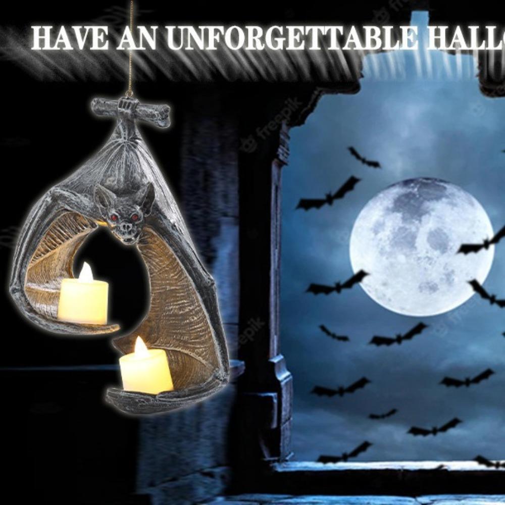 Resin Candlestick Hanging Decoration Home Decorations Bat Candle Decorations