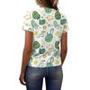 Women's Fashionable Casual Short-Sleeved Raglan Sleeve Easter Print T-Shirt Top
