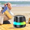 Portable Bluetooth-compatible Speaker With 360°Surround Sound Deep Bass Led Lights 800mAh Battery USB TF Card Support For Outdoor Party