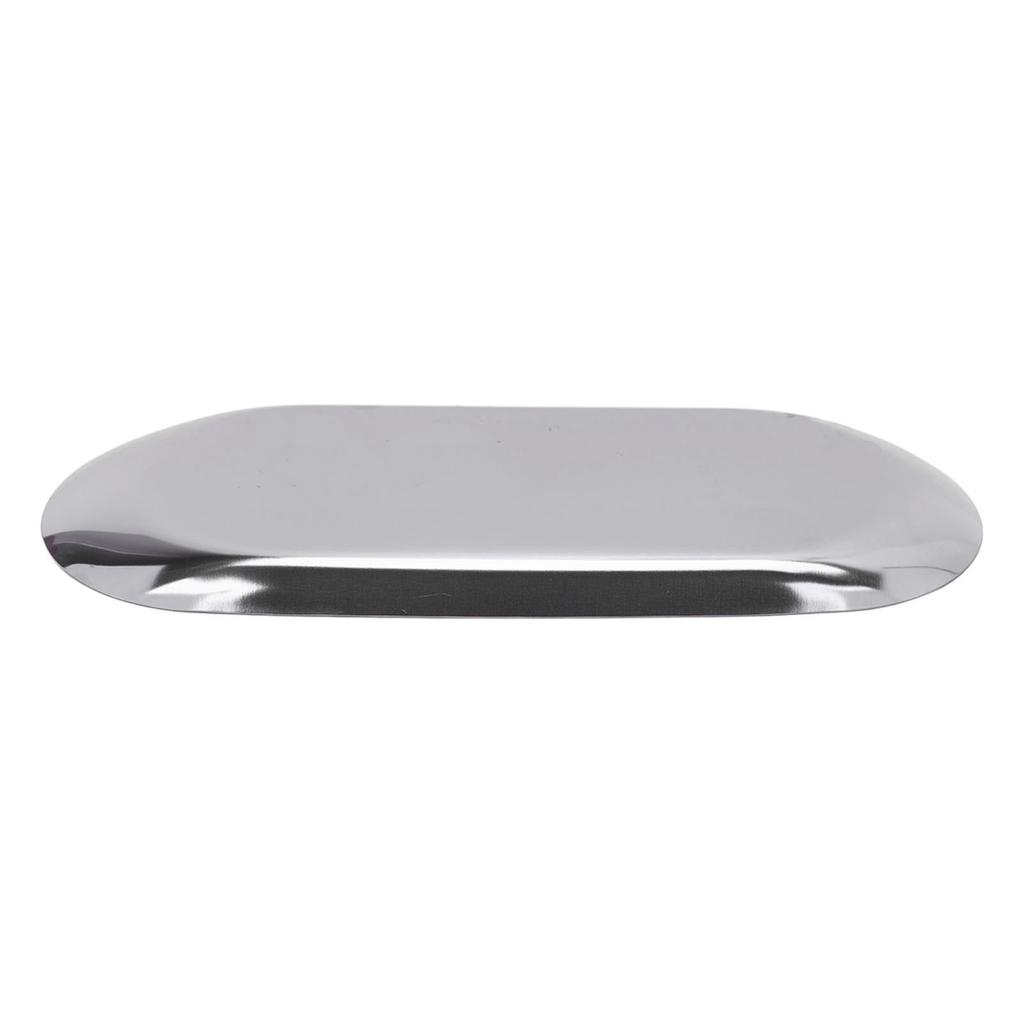 Oval Jewelry Tray Mirror Reflection Vacuum Plating Oval Decorative Tray Glossy Oval Nail Storage Tray for Jewelry