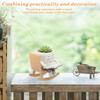 Cute Smile Face Planter Creative Succulent Plant Flower Pot Resin Indoor Outdoor Plant Pot with Drainage Hole Home Decoration