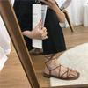 Versatile Womens Sandals Comfortable Roman Shoes Slip On Beach Shoes Thick Sole Women Shoes 2025 Summer New Zapatos Para Mujeres
