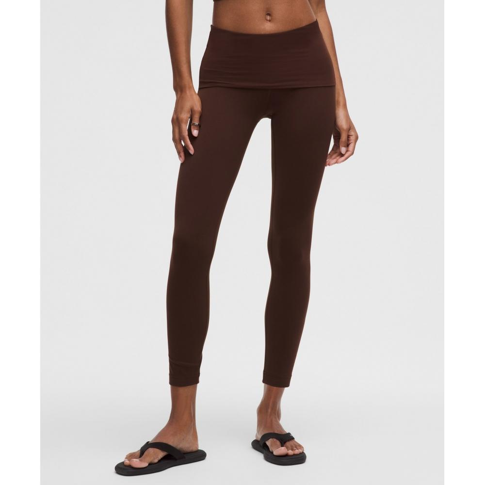 

Lululemon Groove Nulu Foldover Waist Tight 25 Lava Cake 8