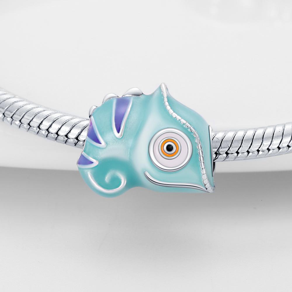 Charm Bead Charms Authentic copper Colorful Chameleon Bead Charms Compatible With Bracelets Diy Fine Gift Women Delicate Jewellery Accessory