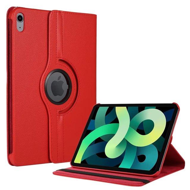 

360 Rotating Case for iPad 10th Air 4 5 10.9 inch Stand Cover For iPad 10.2 7 8 9th Gen Pro 11 12.9 Leather Shell For Mini 6 5 4 iPad9.7 2017-5th Gen красный