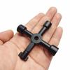1 Pcs 4 In 1 Multifunction Electrician Plumber Utility Cross Switch Wrench Universal Square Triangle Key For Bleed Radiator