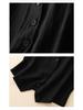 Women's Summer V-Neck Linen Vest - Solid Color, Sleeveless, Slim Fit Tank Top