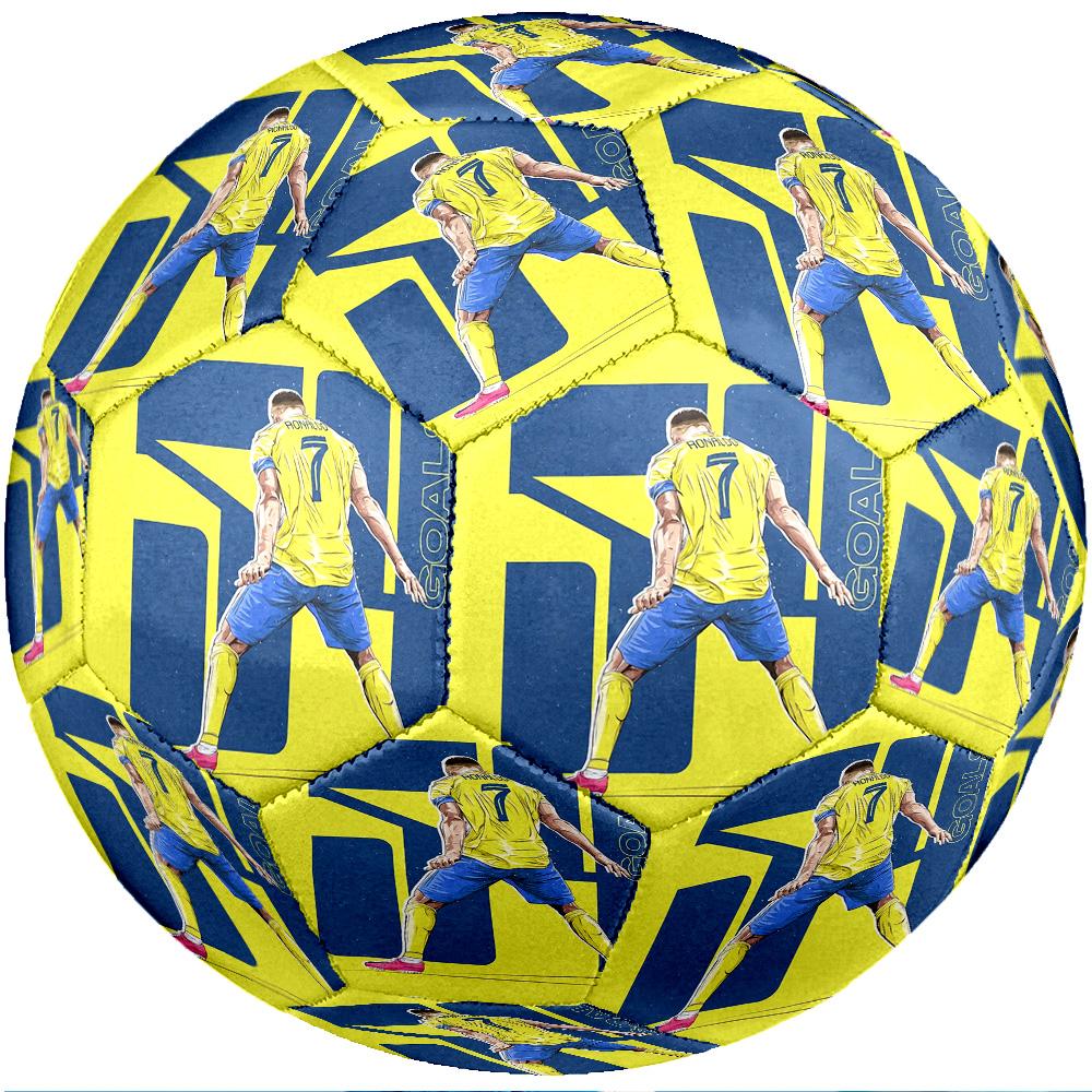 Pallone da calcio tema Cristiano Ronaldo Taglia 5 Pallone da calcio Tocco Morbido Pallone da calcio professionale per allenamento per sport all'aperto