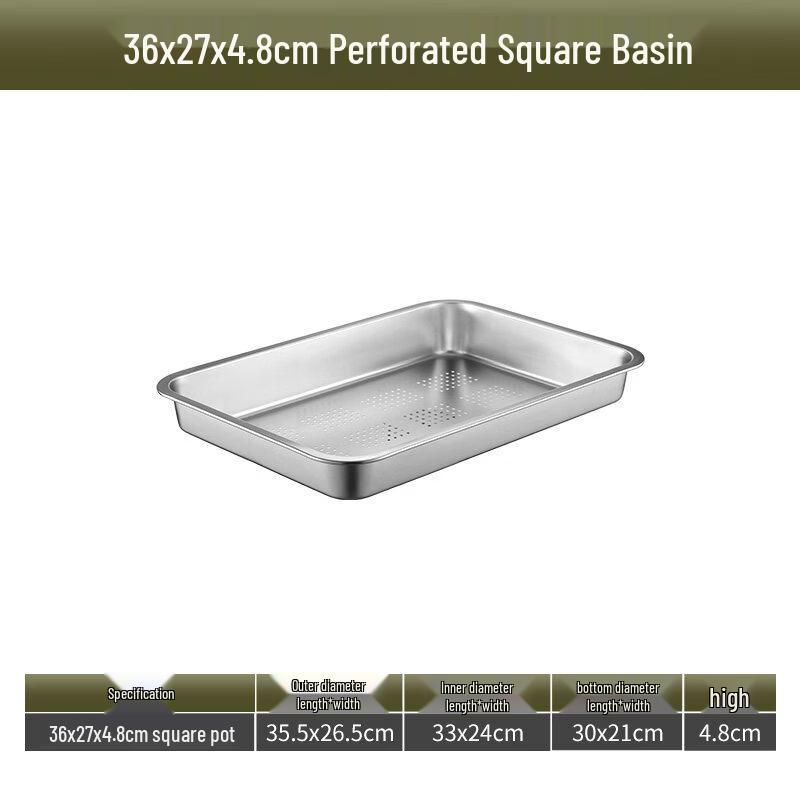 Stainless Steel Perforated Drain Basin