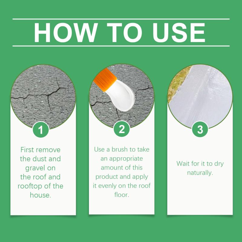 Waterproof Coating Sealant Agent Transparent Glue With Brush Invisible Anti-Leak Roof Repair Broken Agent Tool