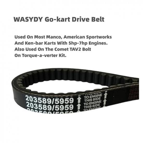 3 Pack Drive Belt for 30 Series Go Kart Torque Converter Drive Belt Replaces 12-