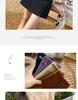 Women's Corduroy High-Waist A-line Skirt, Slimming Fit, Plus Size, Coffee Color, Short, Petite - Spring/Autumn 2024