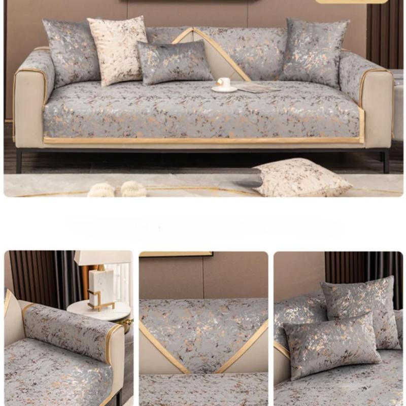 Messy Pattern Sofa Cushions Living Room High-end 4season Non-slip Seat Cushion Abstract Lines Universal Sofa Towel Cover Cloth