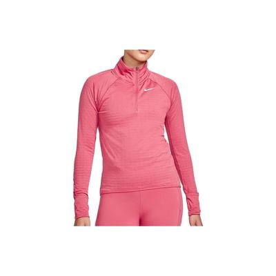 Logo Print Stand Collar Half Zip Sweatshirt Women Sweatshirt Rose DD6800-622