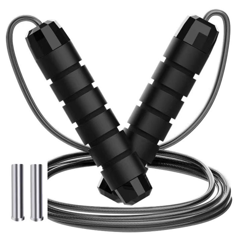 1 Set Anti-Tangling Steel Wire Jump Rope Adjustable For Skipping Fitness Workout Home Sport Training Equipment