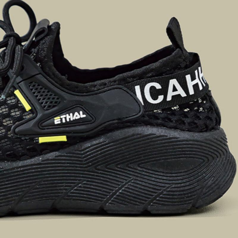 Women's Mesh Hole Shoes Breathable Thick Sole Versatile Sports Shoes Student Casual Running Shoes