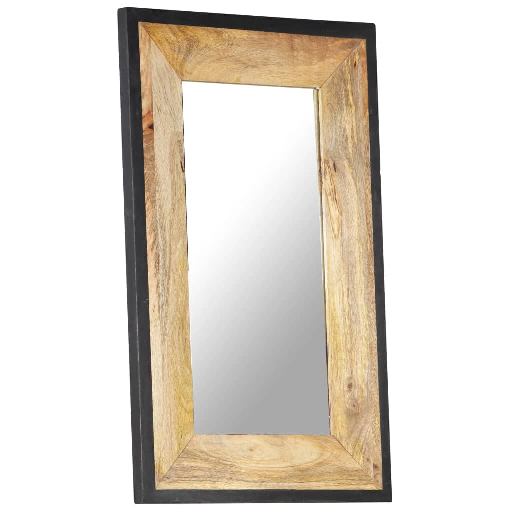 Mirror 80 x 50 cm Solid Mango Wood