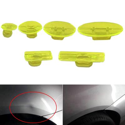 6pcs Clear Auto Dent Puller Tabs Reusable Car Dent Removal Tabs Vehicle Repair Accessories for Various Vehicle Models