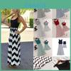 Elegant Mother And Daughter Fashion Casual Boho Stripe Maxi Matching Dress Set