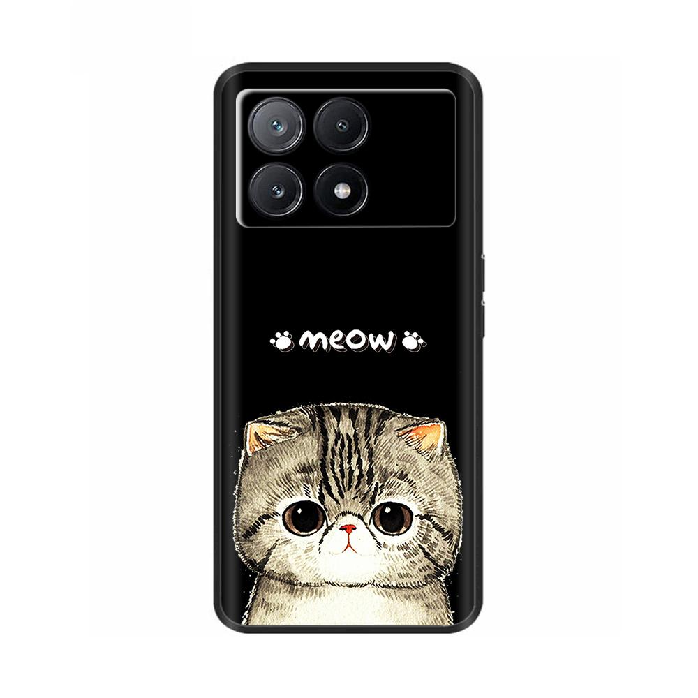 Phone Case For Poco X6 Pro Coque Cover For Poco X6 Neo Pocox6 Pro 5G Soft Black Silicone Bumper Shockproof Case Protection Shell
