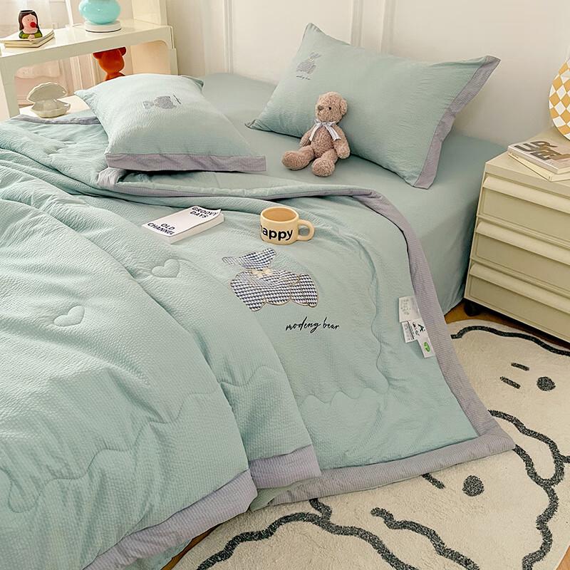 Mling Machine Washable Summer Comforter озеро синий
