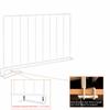 Metal Closet Divider White Shelf Divider Space Saving Closet Separator  For Bedroom