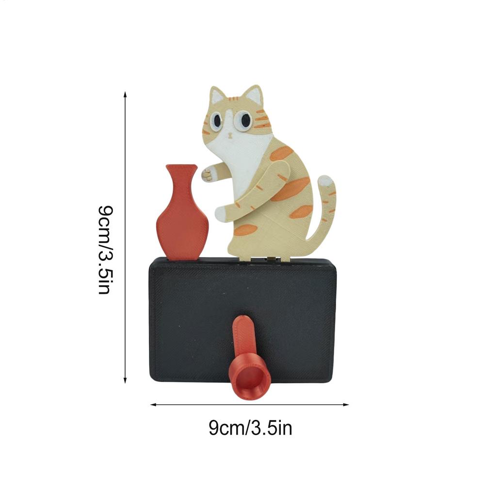 3D Cat Whisker Holder Refrigerator Magnet Pet Memorial Keepsake for Kitchen Office Locker Memo Board Garage Washing Machine
