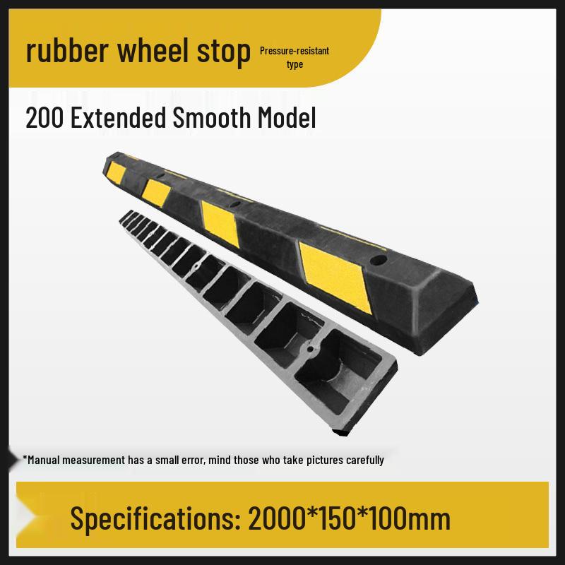 Thickened Rubber Wheel Stopper: Parking Position Limiter & Reversing Block
