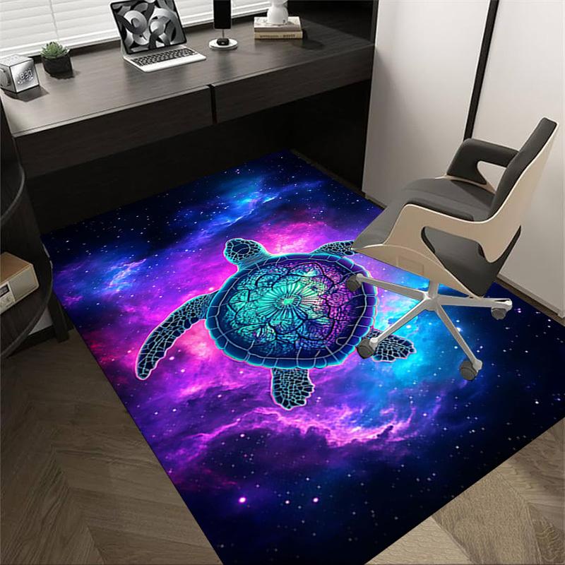 1PC turtle nebula Extra Large Non Slip Floor carpet, Office, family, Studio   Large Area Rug Indoor Rugs, Bold Statement Piece