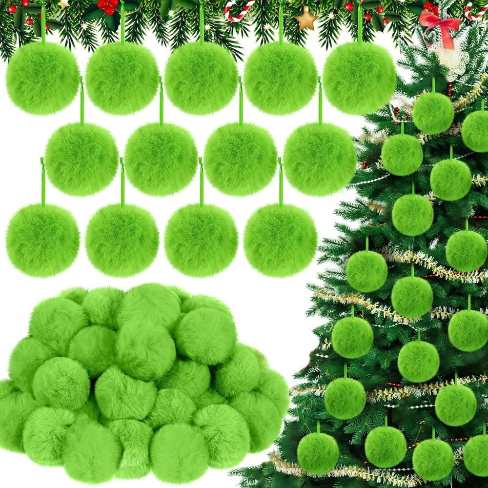 10Pcs Christmas Decoration Ball Ornaments Hanging for Xmas Tree Pendant Wreath Home New Year 2026 DIY Craft Party Supplies Decor
